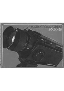 Bolex 450 manual. Camera Instructions.